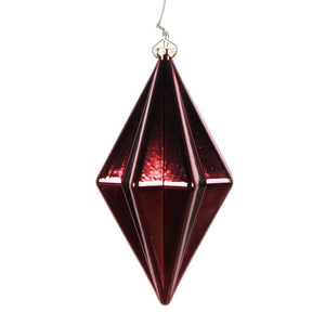 5.5" Burgundy Shiny Finial Ornament (4 pack) 1
