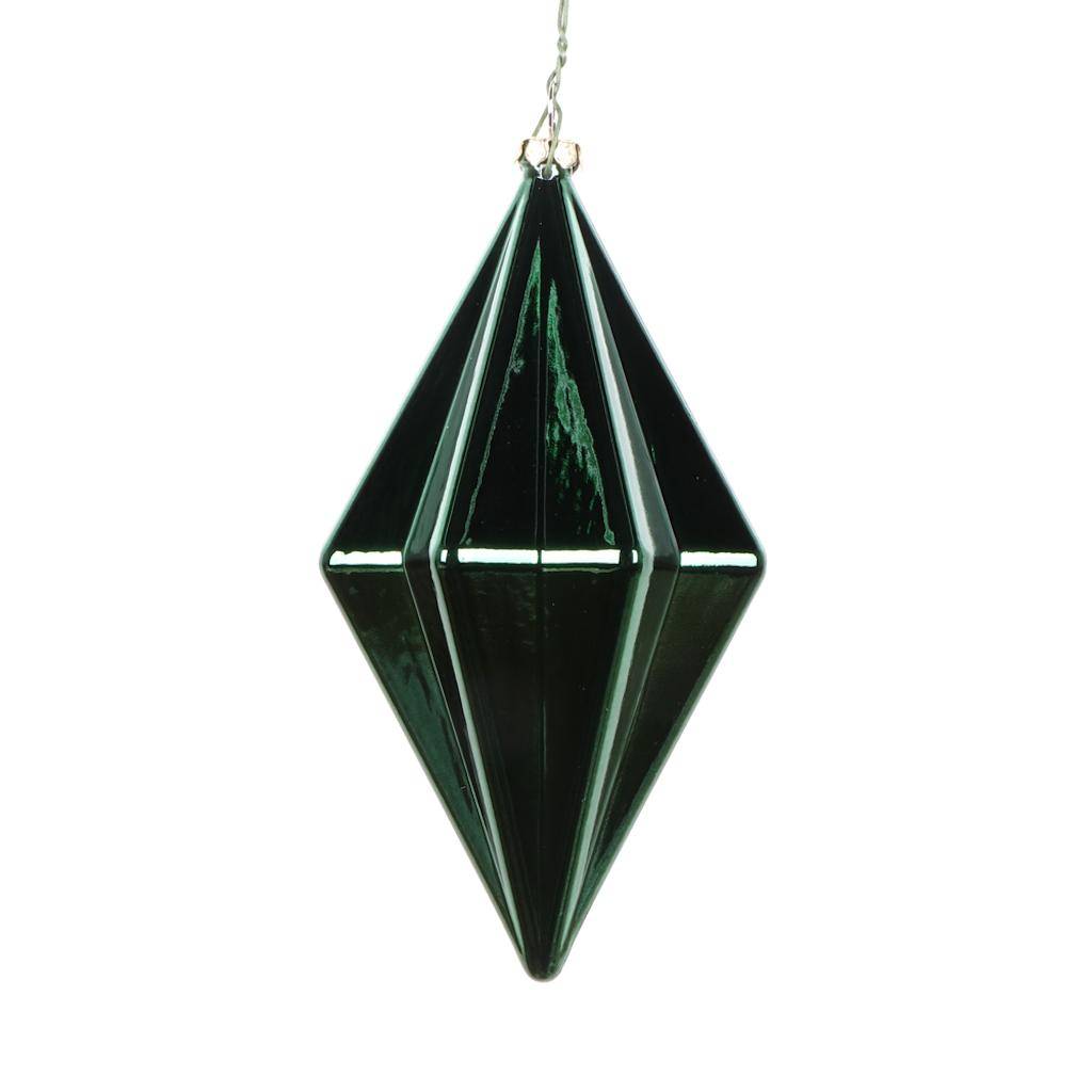 5.5" Midnight Green Shiny Finial Ornament (4 pack) 1