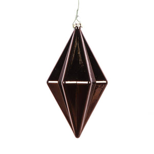 5.5" Mocha Shiny Finial Ornament (4 pack) 1