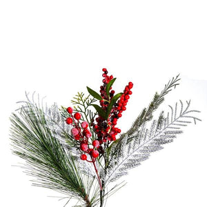 6'x16" Artificial Frosted Red/Green 55 Tips 2