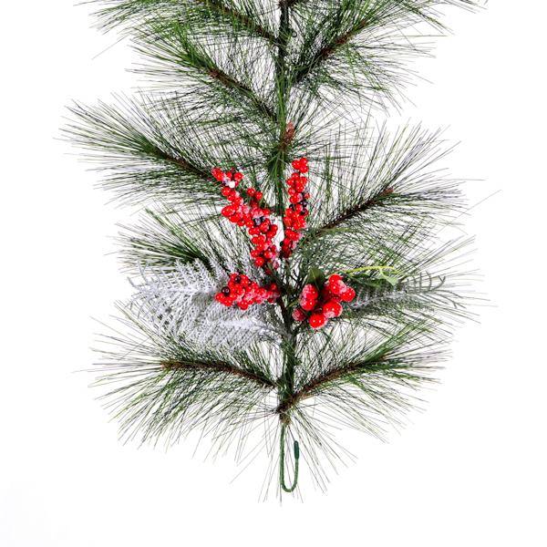 6'x16" Artificial Frosted Red/Green 55 Tips 3