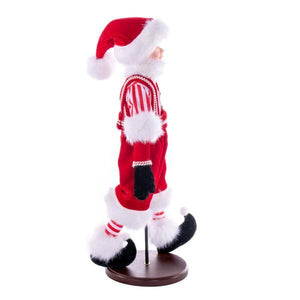 18" Red Peppermint Fairy Boy with Stand Santa 2