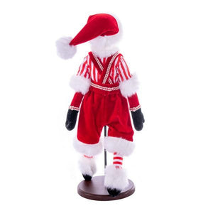 18" Red Peppermint Fairy Boy with Stand Santa 3