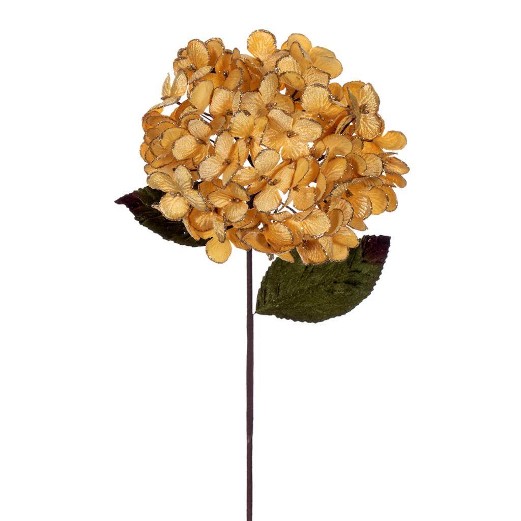 17" Gold Hydrangea Spray (3 pack) 1