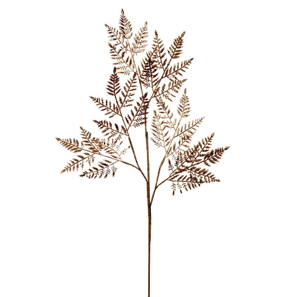 34" Gold Metallic Fern Spray (2 pack) 1