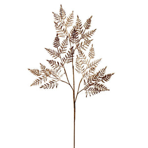 34" Gold Metallic Fern Spray (2 pack) 1
