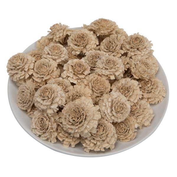 1.3-1.8" Cedar Rose Bleached (50 pack) 2