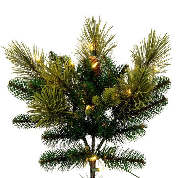 7.5' x 62" Artificial Emerald Mixed Fir 850 Warm White Dura-Lit LED Miniature Lights 2
