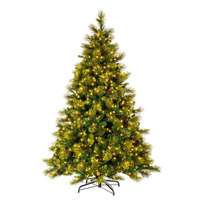 7.5' x 62" Artificial Emerald Mixed Fir 850 Warm White Dura-Lit LED Miniature Lights 1