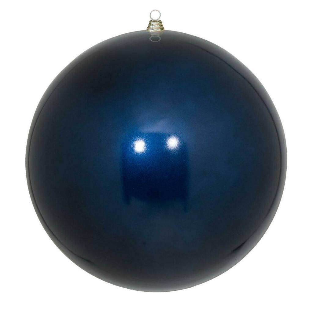 20" Midnight Blue Shiny Giant Ball Ornament 1