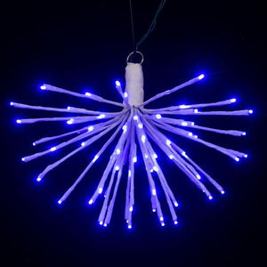 80 Light x 16" 24 volt White Wire Blue 5mm Lights Starburst LED 5