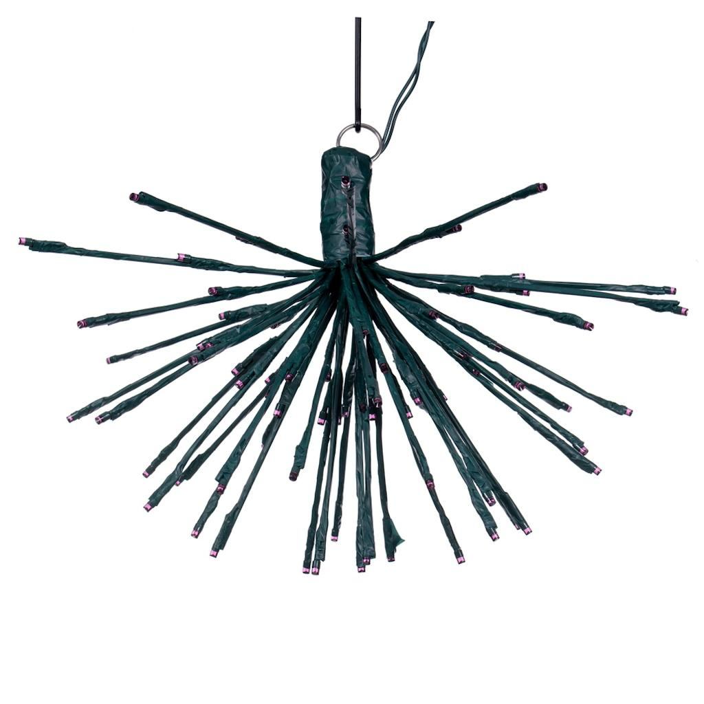 80 Light x 16" 24 volt Green Wire Purple 5mm Lights Starburst Multi LED 1