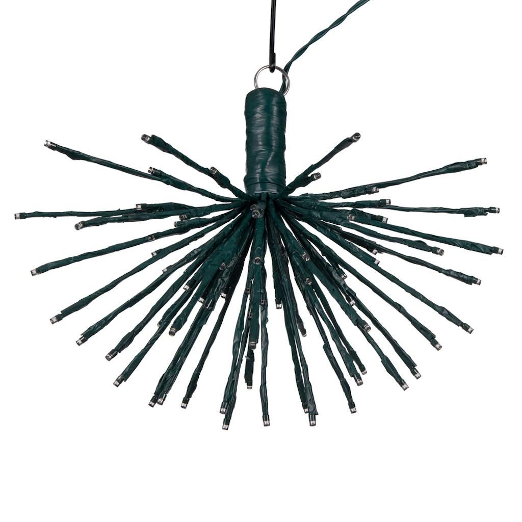 80 Light x 16" 24 volt Green Wire Pure White 5mm Lights Starburst LED 1