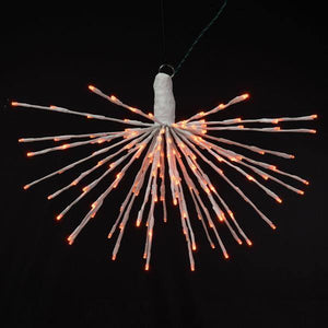 160 Light x 24" 24 volt White Wire Orange 5mm Lights Starburst LED 5