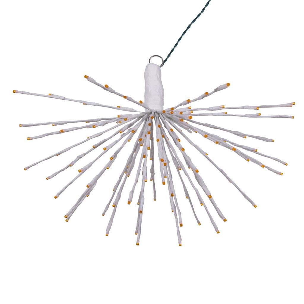 160 Light x 24" 24 volt White Wire Orange 5mm Lights Starburst LED 1
