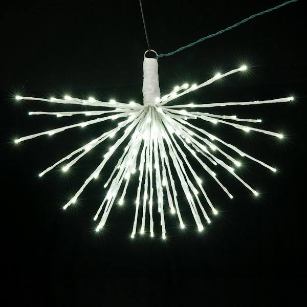 160 Light x 24" 24 volt White Wire Pure White 5mm Lights Starburst LED 5