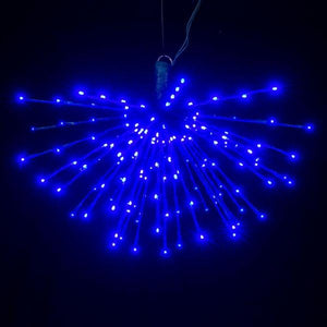 160 Light x 24" 24 volt Green Wire Blue 5mm Lights Starburst LED 5