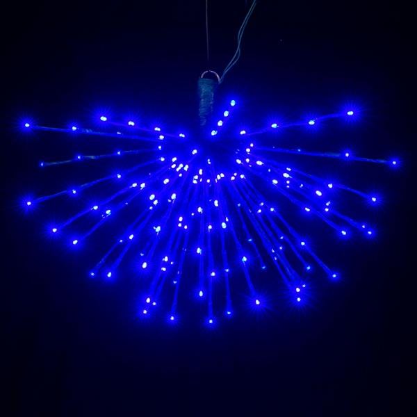 160 Light x 24" 24 volt Green Wire Blue 5mm Lights Starburst LED 5
