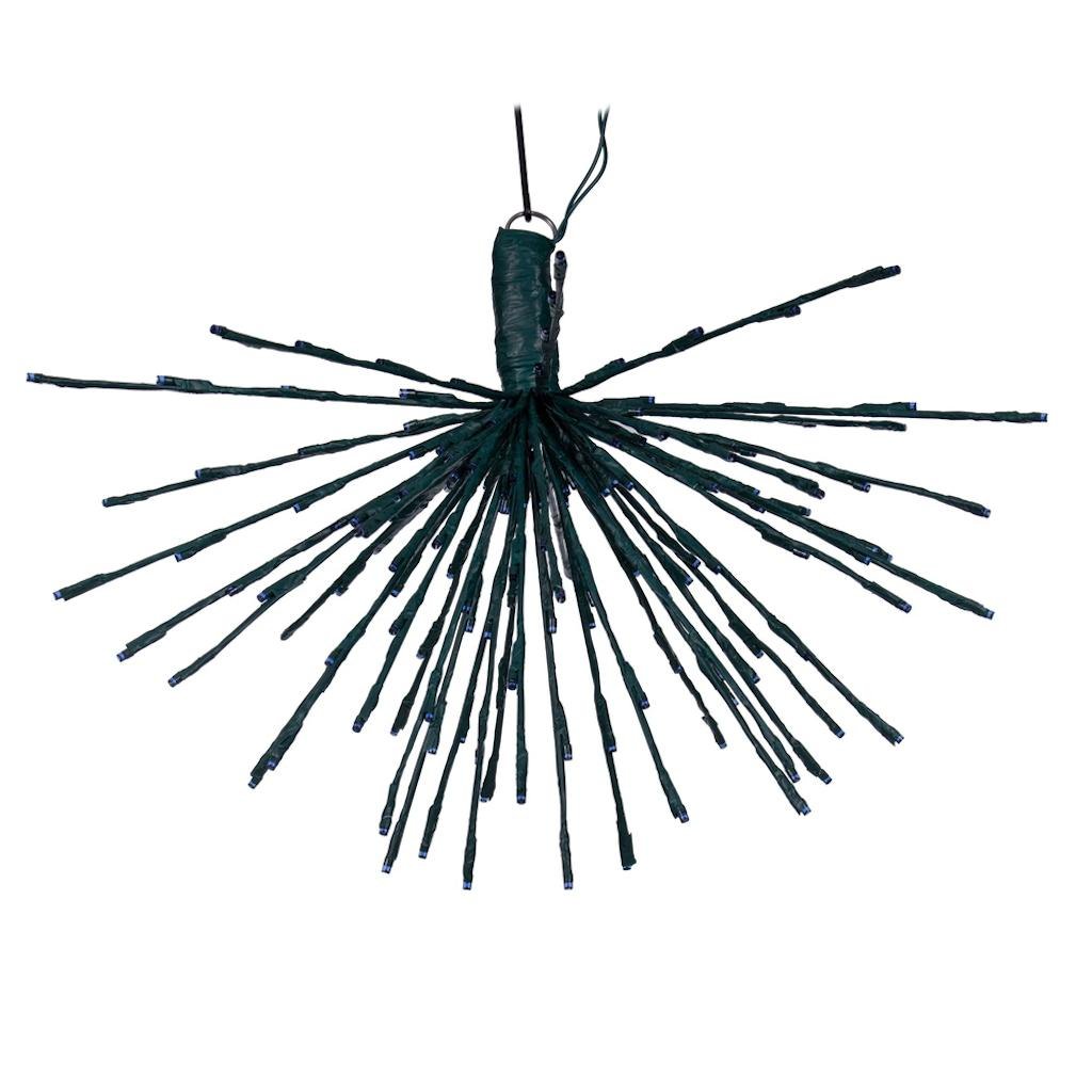 160 Light x 24" 24 volt Green Wire Blue 5mm Lights Starburst LED 1