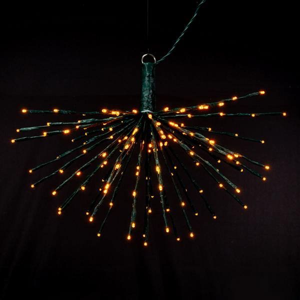 160 Light x 24" 24 volt Green Wire Yellow 5mm Lights Starburst LED 5