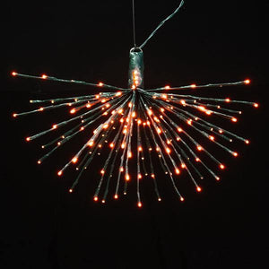 160 Light x 24" 24 volt Green Wire Orange 5mm Lights Starburst LED 5