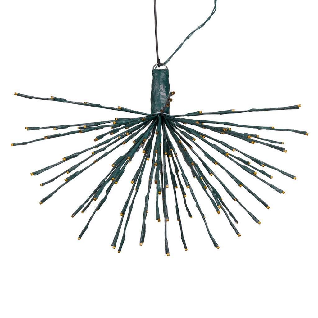 160 Light x 24" 24 volt Green Wire Orange 5mm Lights Starburst LED 1