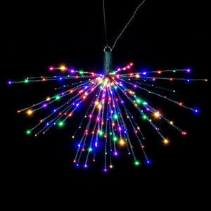 240 Light x 32" 24 volt Green Wire Multi-Colored 5mm Lights Starburst LED 5