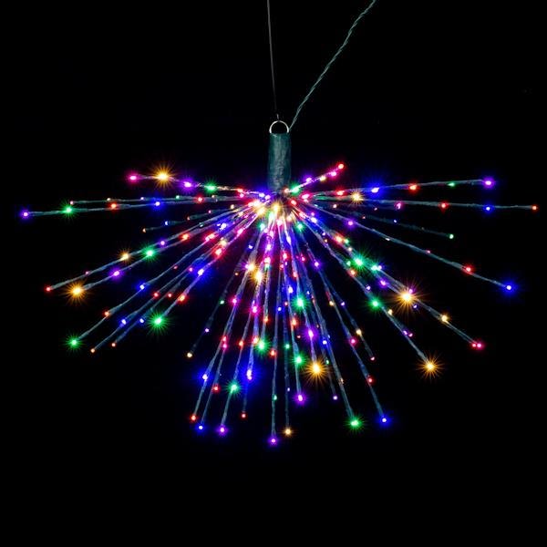 240 Light x 32" 24 volt Green Wire Multi-Colored 5mm Lights Starburst LED 5