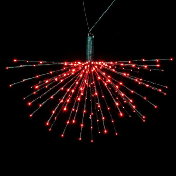 240 Light x 32" 24 volt Green Wire Red 5mm Lights Starburst LED 5