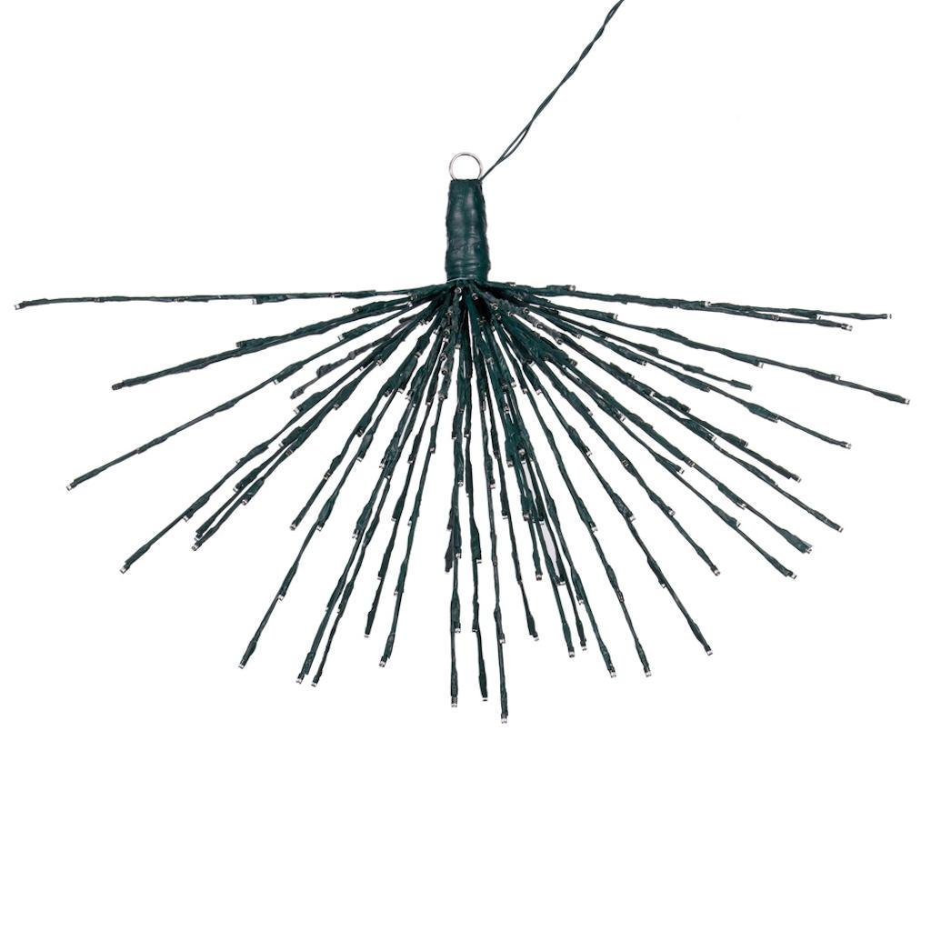 240 Light x 32" 24 volt Green Wire Pure White Twinkle 5mm Lights Starburst LED 1