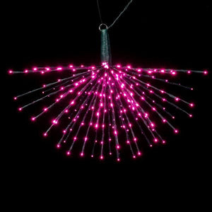 240 Light x 32" 24 volt Green Wire Pink 5mm Lights Starburst LED 5