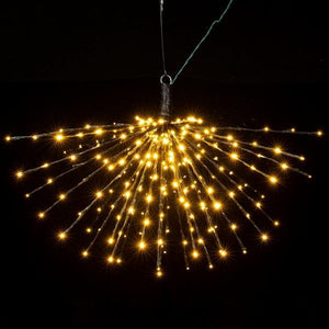 240 Light x 32" 24 volt Black Wire Twinkle Warm White 5mm Lights Starburst LED 5
