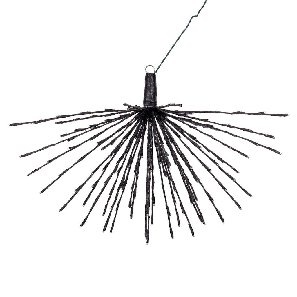 240 Light x 32" 24 volt Black Wire Twinkle Warm White 5mm Lights Starburst LED 1
