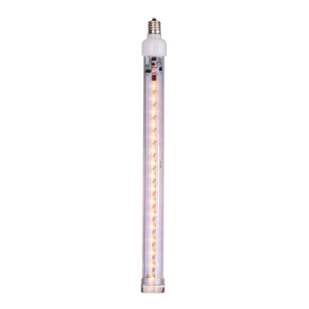 12" Orange C9 Base Snow Fall LED Tube Lights (5 Pack) 1