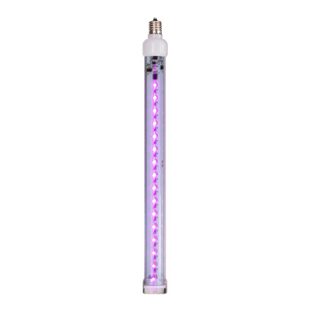 12" Pink C9 Base Snow Fall LED Tube Lights (5 Pack) 1