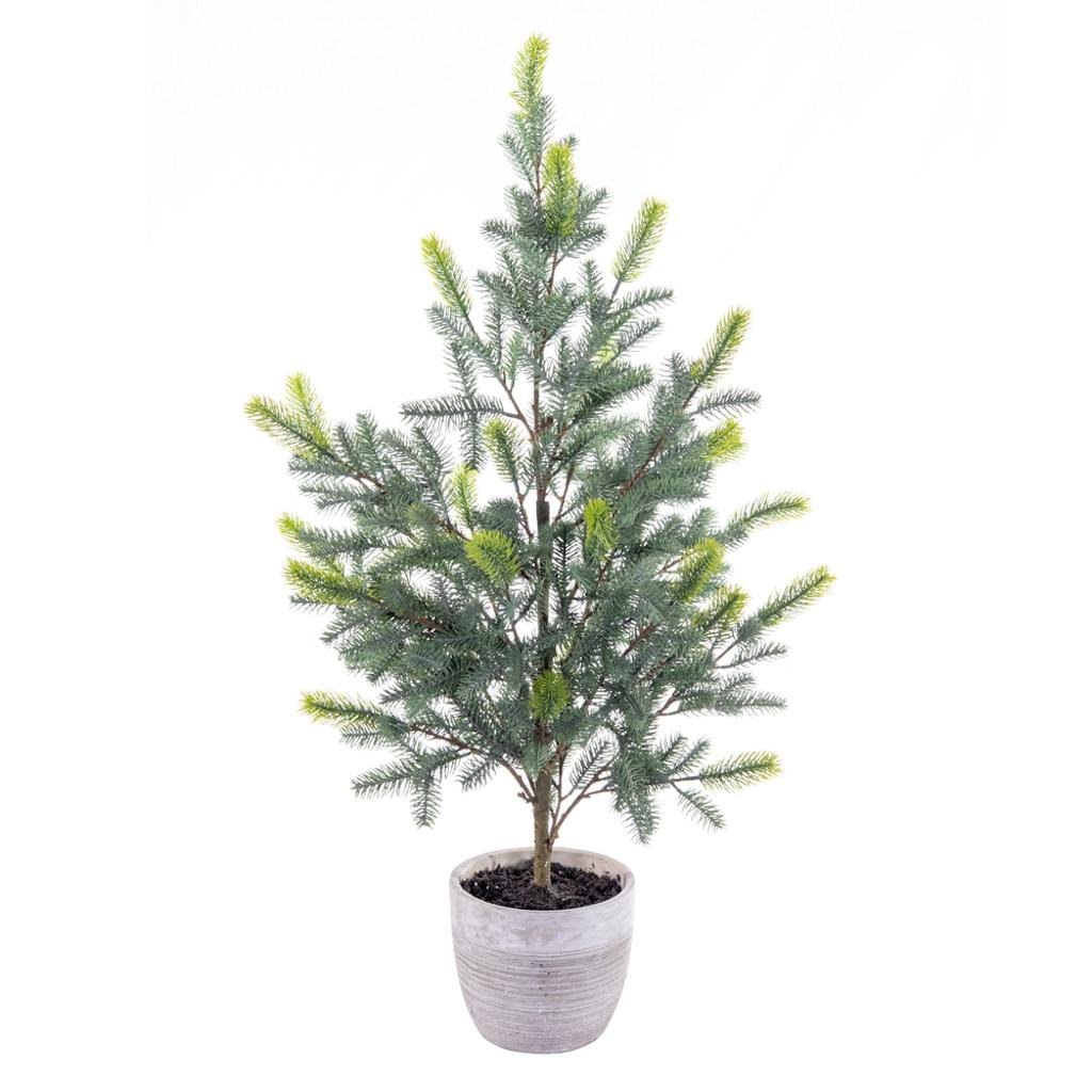 19" Artificial Blue Spruce Sapling Potted Artificial Christmas Tree 1