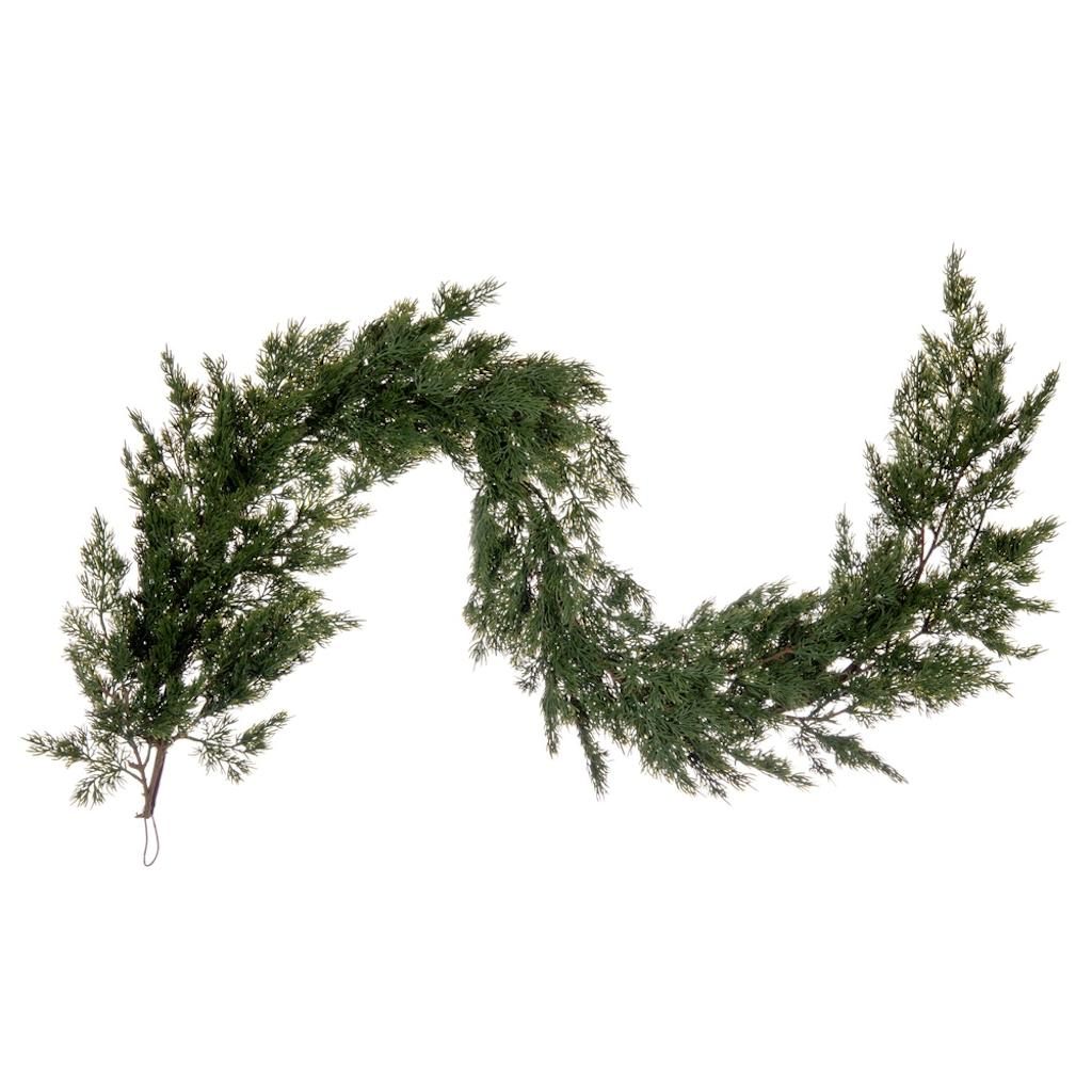 66" Artificial Green Cypress Full Garland 1