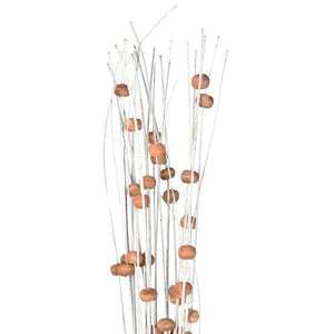 32" Ting Wood Cream Bead Foliage (24 Pack) 2