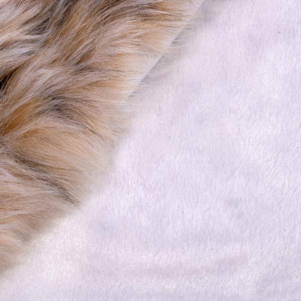72" Snow Lynx Faux Fur Tree Skirt 5