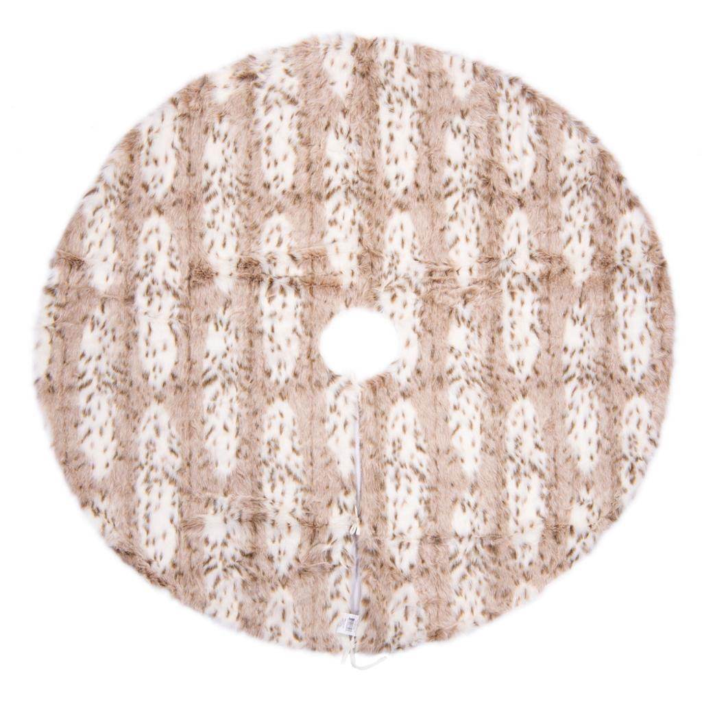 60" Iberian Faux Fur Tree Skirt 1
