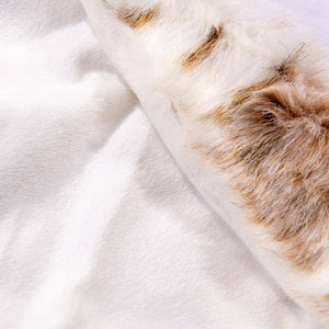72" Iberian Faux Fur Tree Skirt 5
