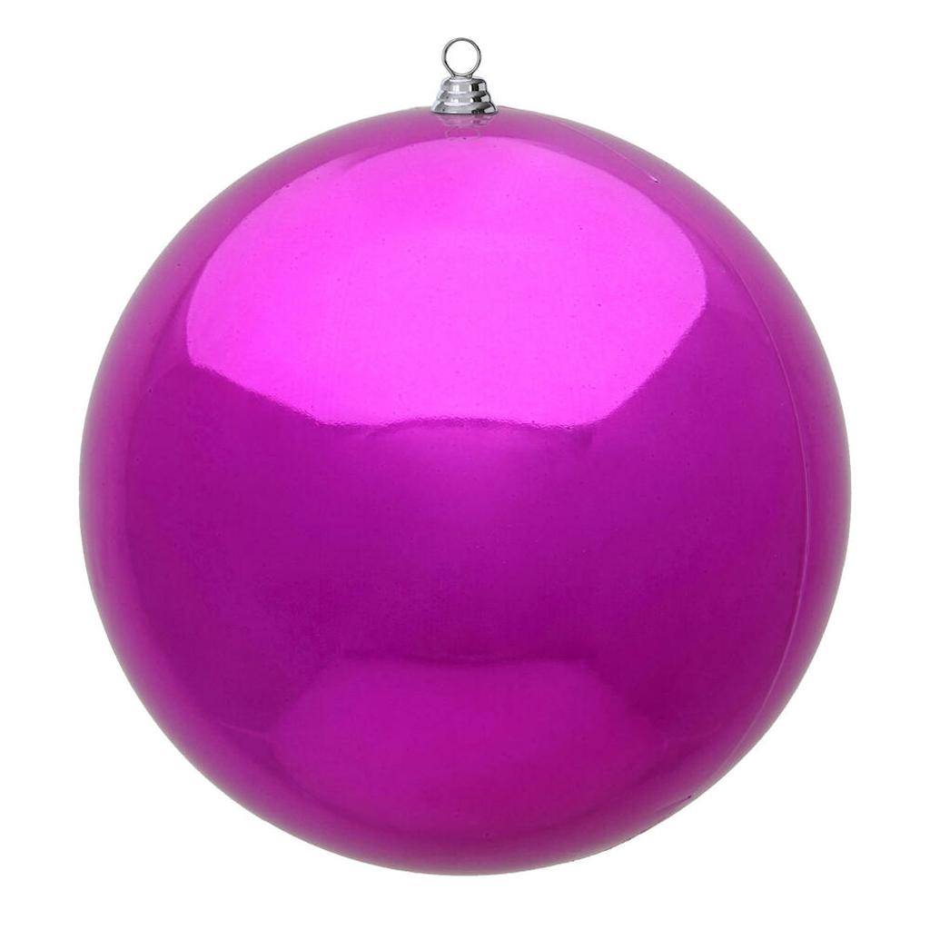 24" Giant Fuchsia Shiny Ornament 1