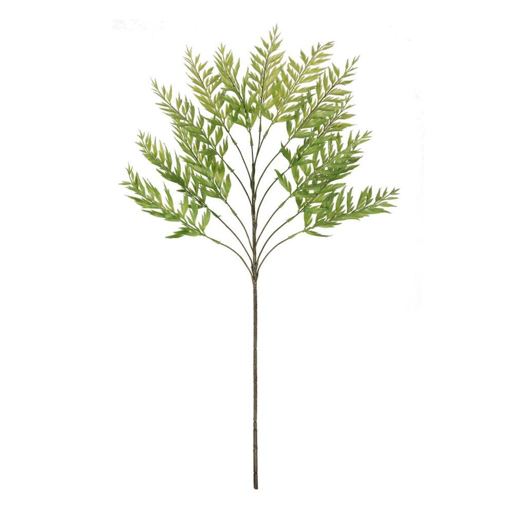 34" Artificial Green Tropical Fern Leaves Spray 1