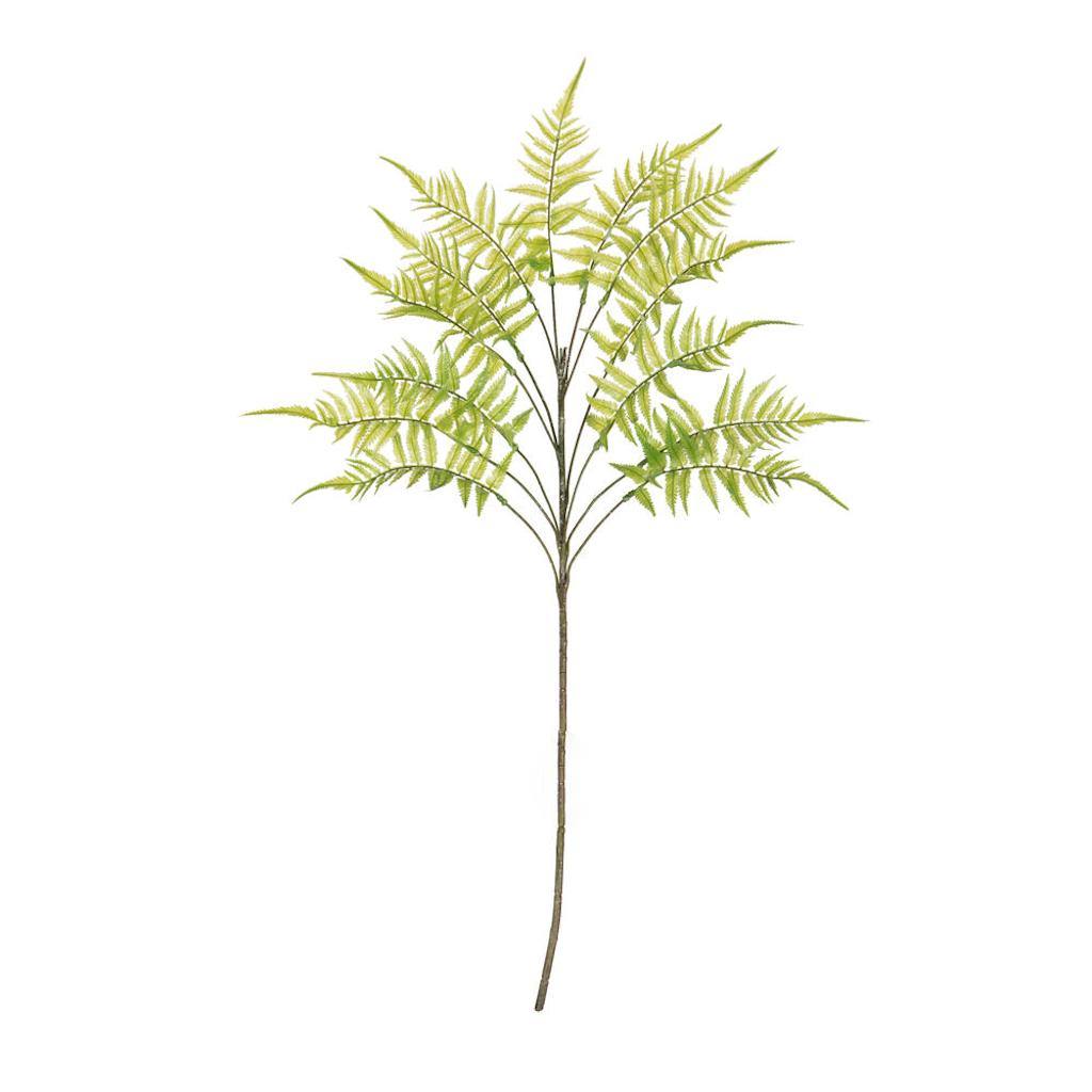 33.5" Artificial Green Jungle Fern Leaves Spray 1