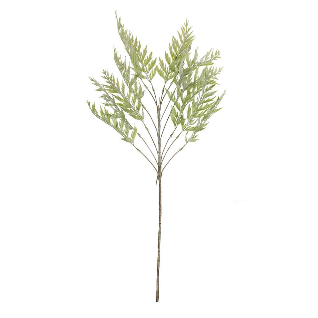 34" Artificial Light Green Tropical Fern Leaves Spray 1