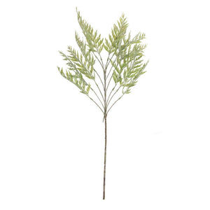 34" Artificial Light Green Tropical Fern Leaves Spray 1
