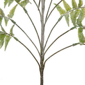 33.5" Artificial Light Green Jungle Fern Leaves Spray 2