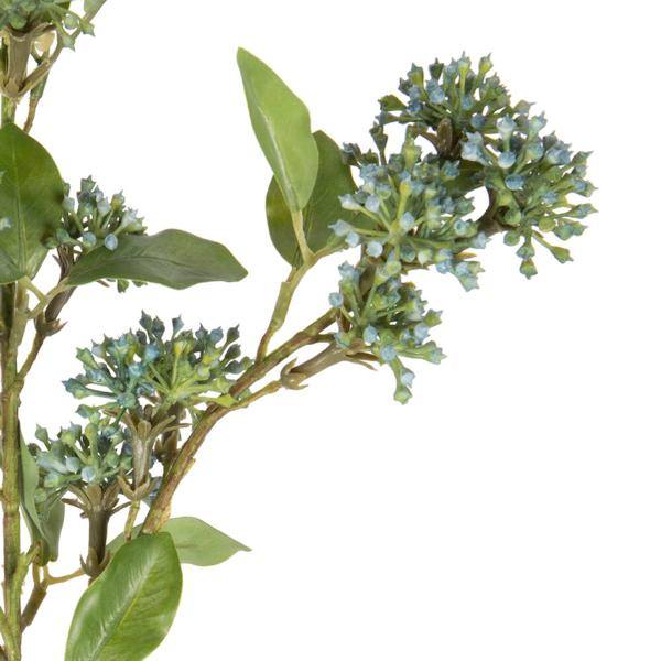 31" Artificial Cerulean Blue Berry Spray (2 Pack) 2