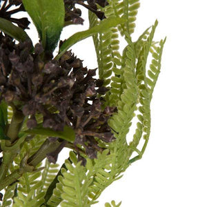 14" Artificial Blackberry Purple Wild Berry Green Fern Bundle (2 Pack) 4