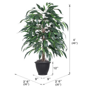 4' Artificial Mango Bush 2
